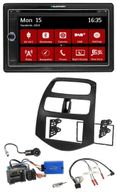 Blaupunkt Bluetooth DAB 2DIN USB DVD Lenkrad Autoradio für Chevrolet Spark 2013-