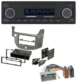 Автомагнитола для Honda Jazz (с 2009) Blaupunkt DAB, USB, Bluetooth, MP3, серебристая