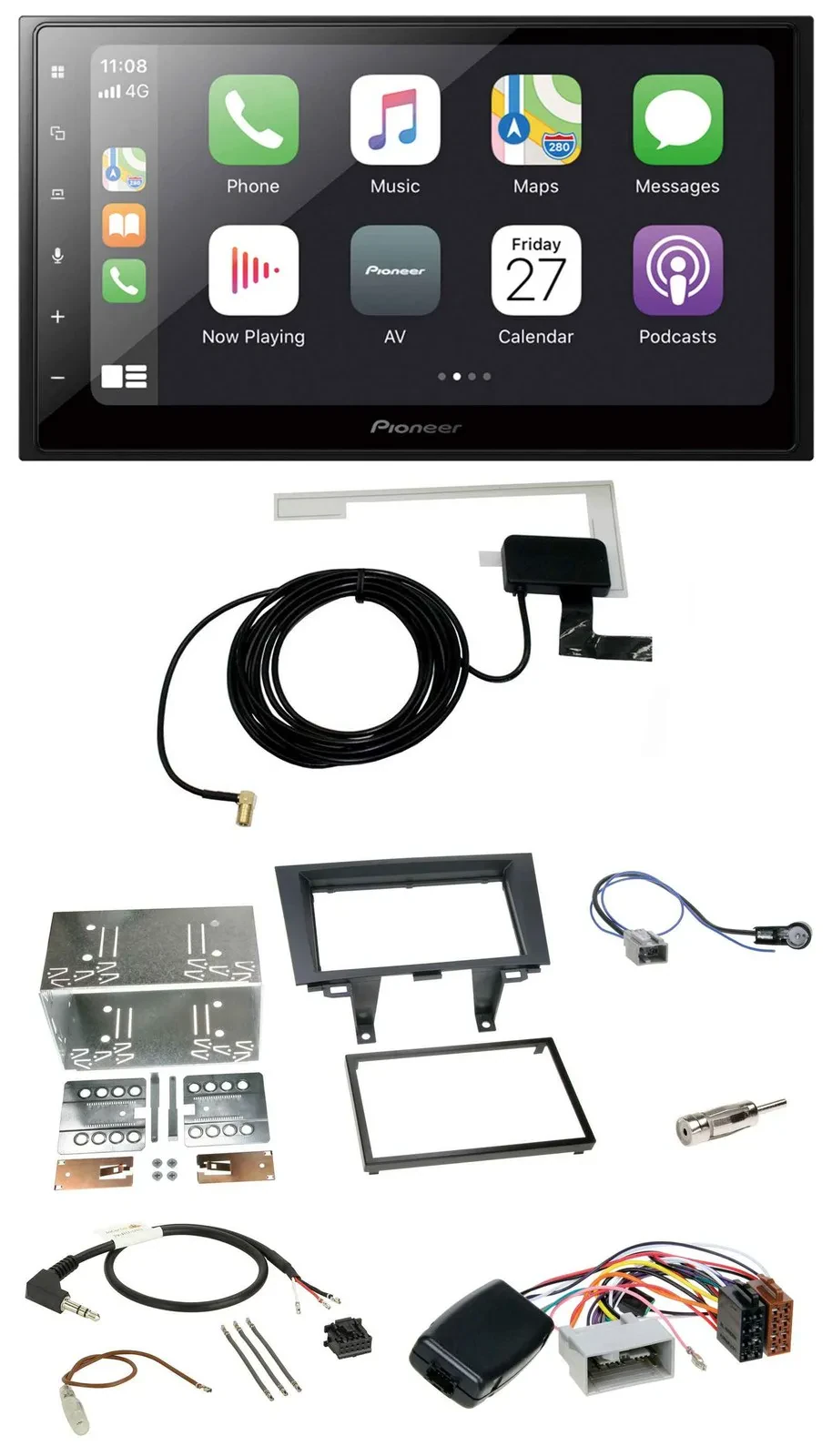 Автомагнитола для Honda CR‑V 2006–2012 Pioneer 2DIN, Bluetooth, DAB, USB