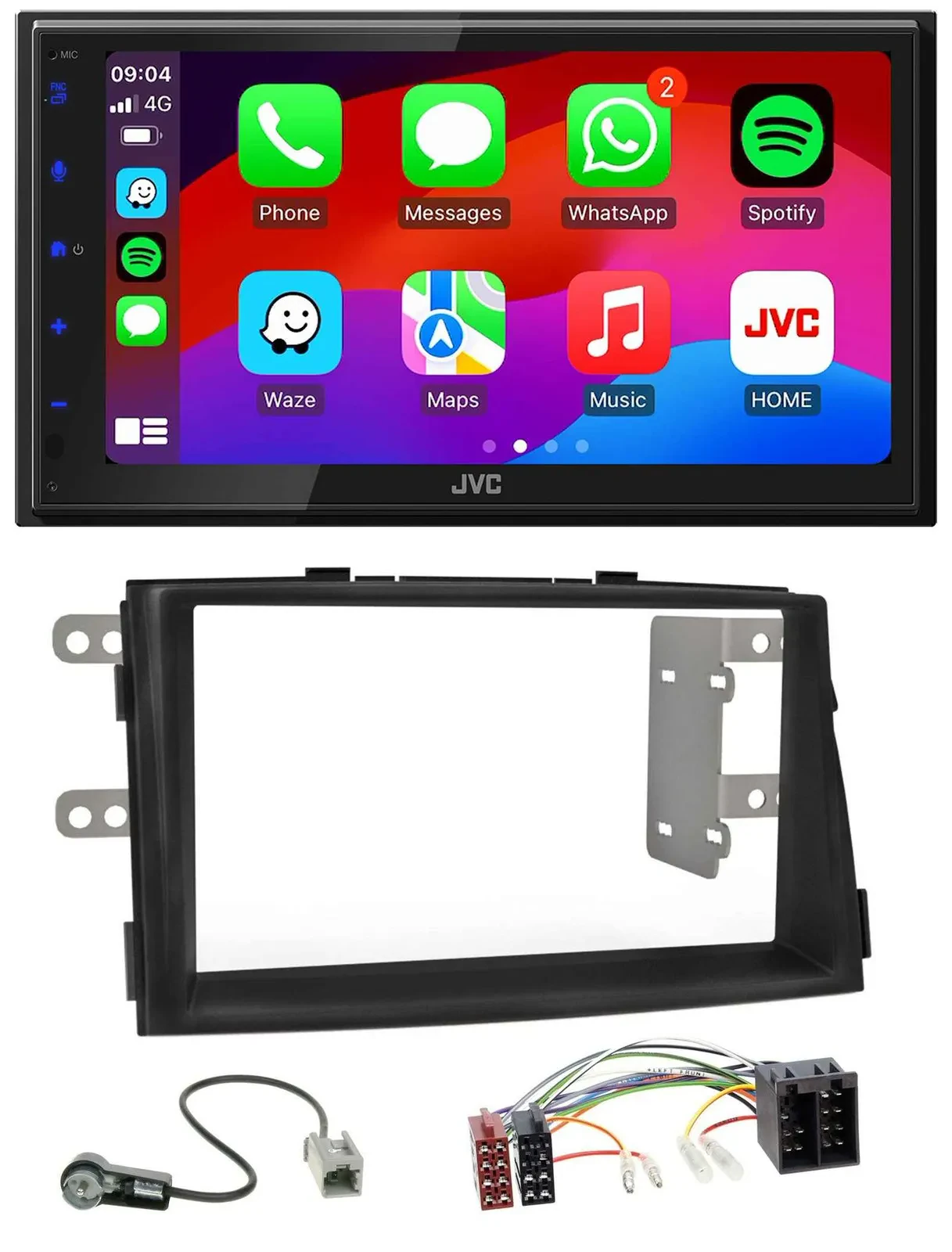 JVC Bluetooth USB MP3 2DIN DAB Autoradio für Kia Sorento II XM 2009-2012
