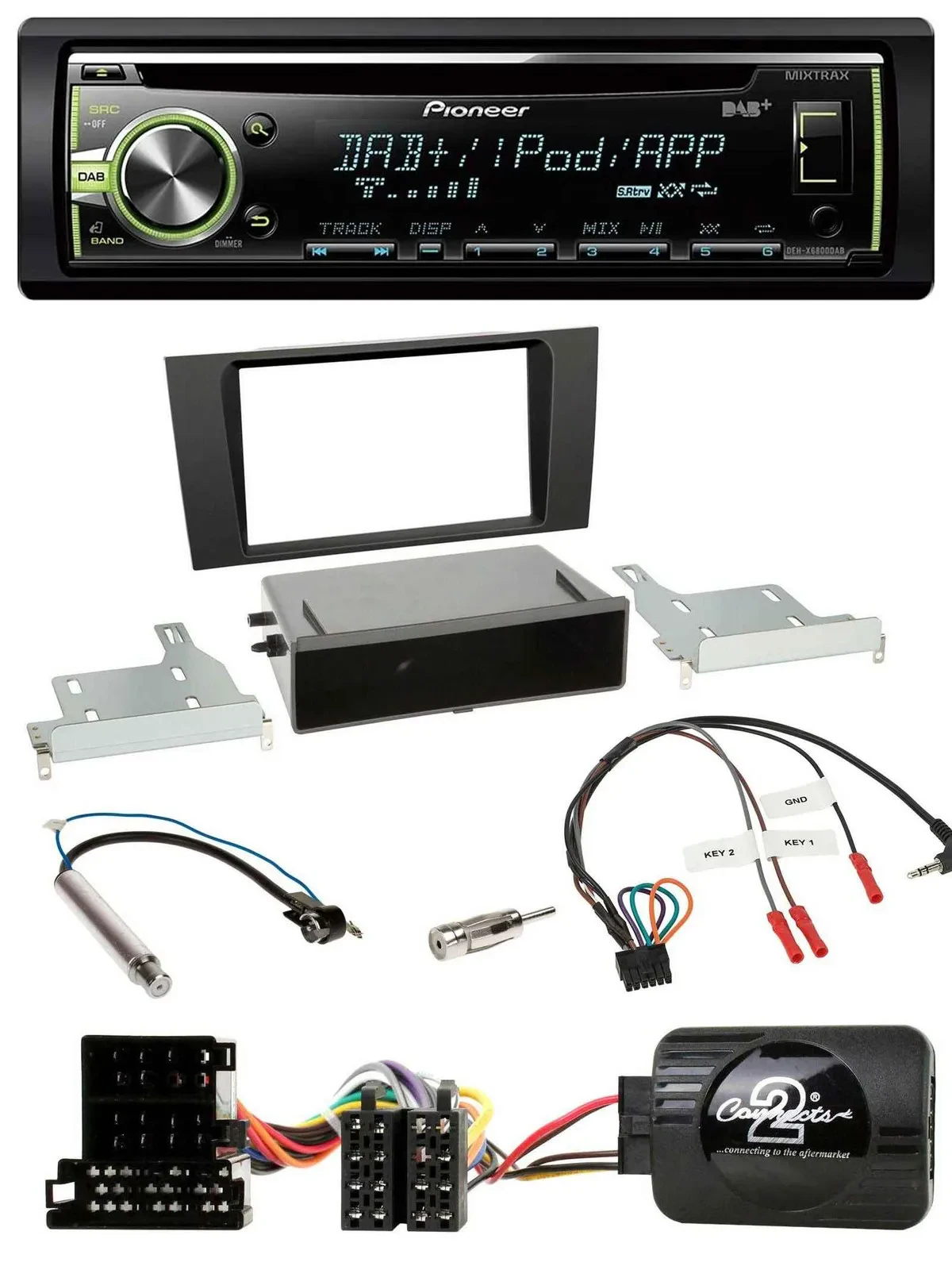 Pioneer DAB USB MP3 Lenkrad CD Autoradio für Audi A4 B5 1999-2001