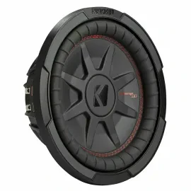 Kicker CompRT Single 10 Inch 800W Max Dual 4 Ohm Slim Car Audio Power Subwoofer