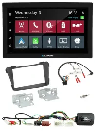 Blaupunkt DAB Bluetooth USB Lenkrad 2DIN Autoradio für Hyundai i40 11-19 AUX USB