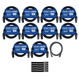 Blizzard Lighting PCT-INTER-1403 3FT Cable 10-Pack with Extension Cord