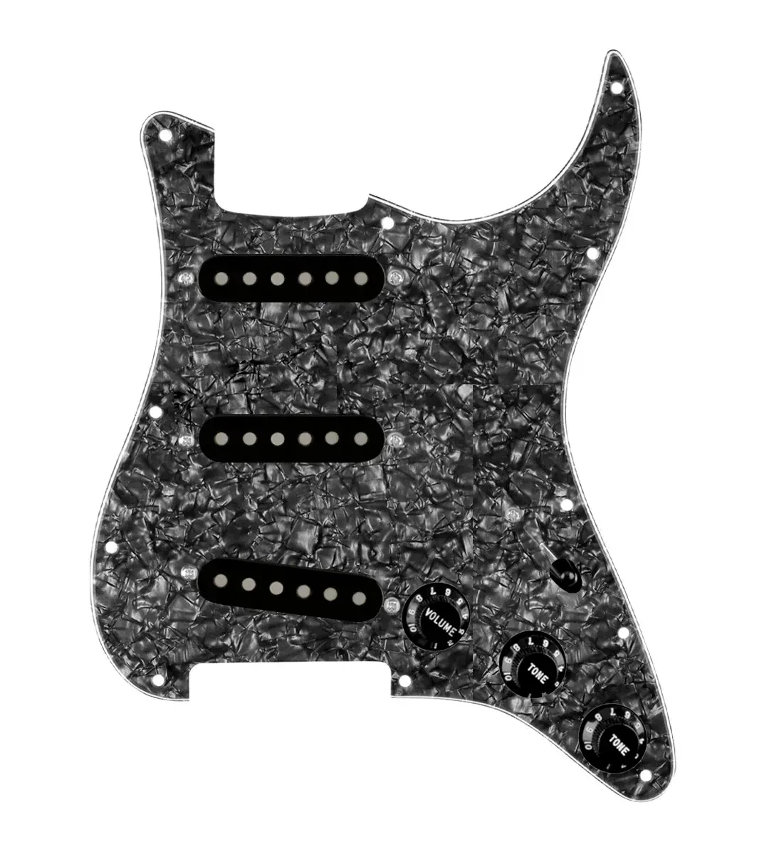 920D Custom Vintage American Loaded Pickguard for Strat With Black Pickups, B...