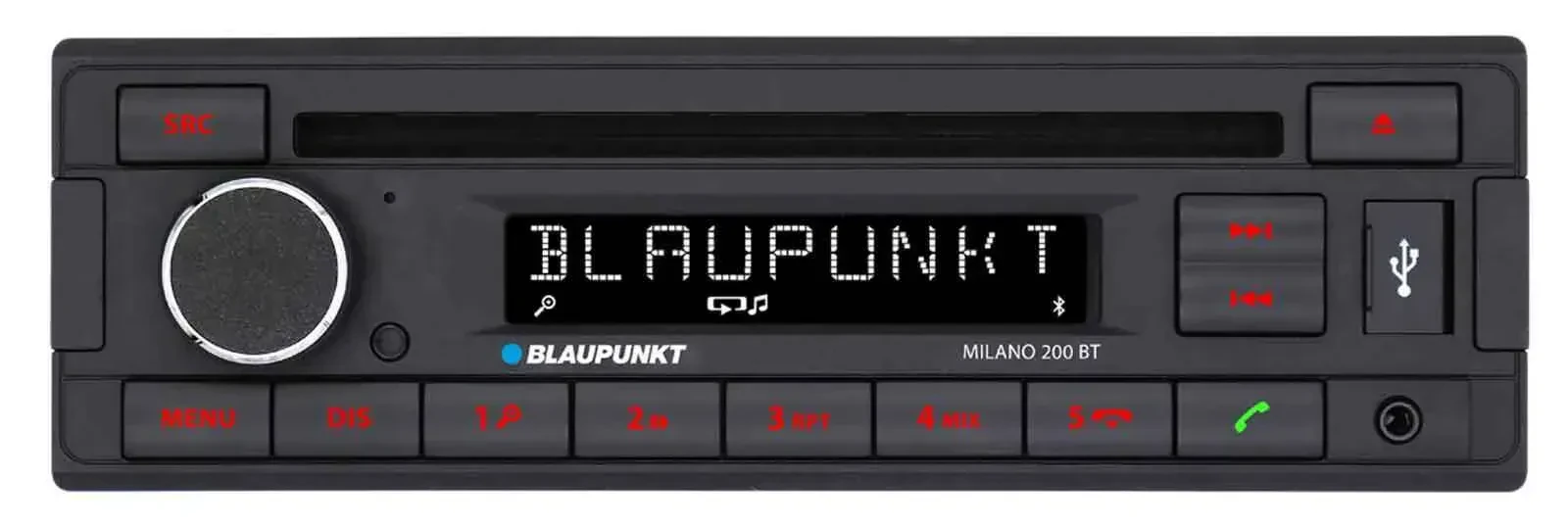 Автомагнитола Blaupunkt Milano 200 BT CD/MP3, Bluetooth, USB, AUX-IN