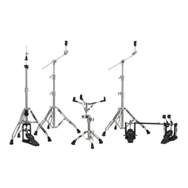 Mapex HP8005 DP Armory 5 Piece Chrome Hardware Pack with Double Braced Stands
