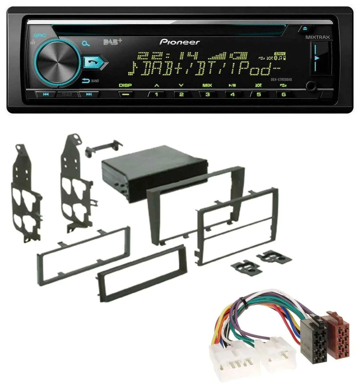 Pioneer DAB MP3 CD USB Bluetooth Autoradio für Lexus IS 300 (XE1, 2001-2005)