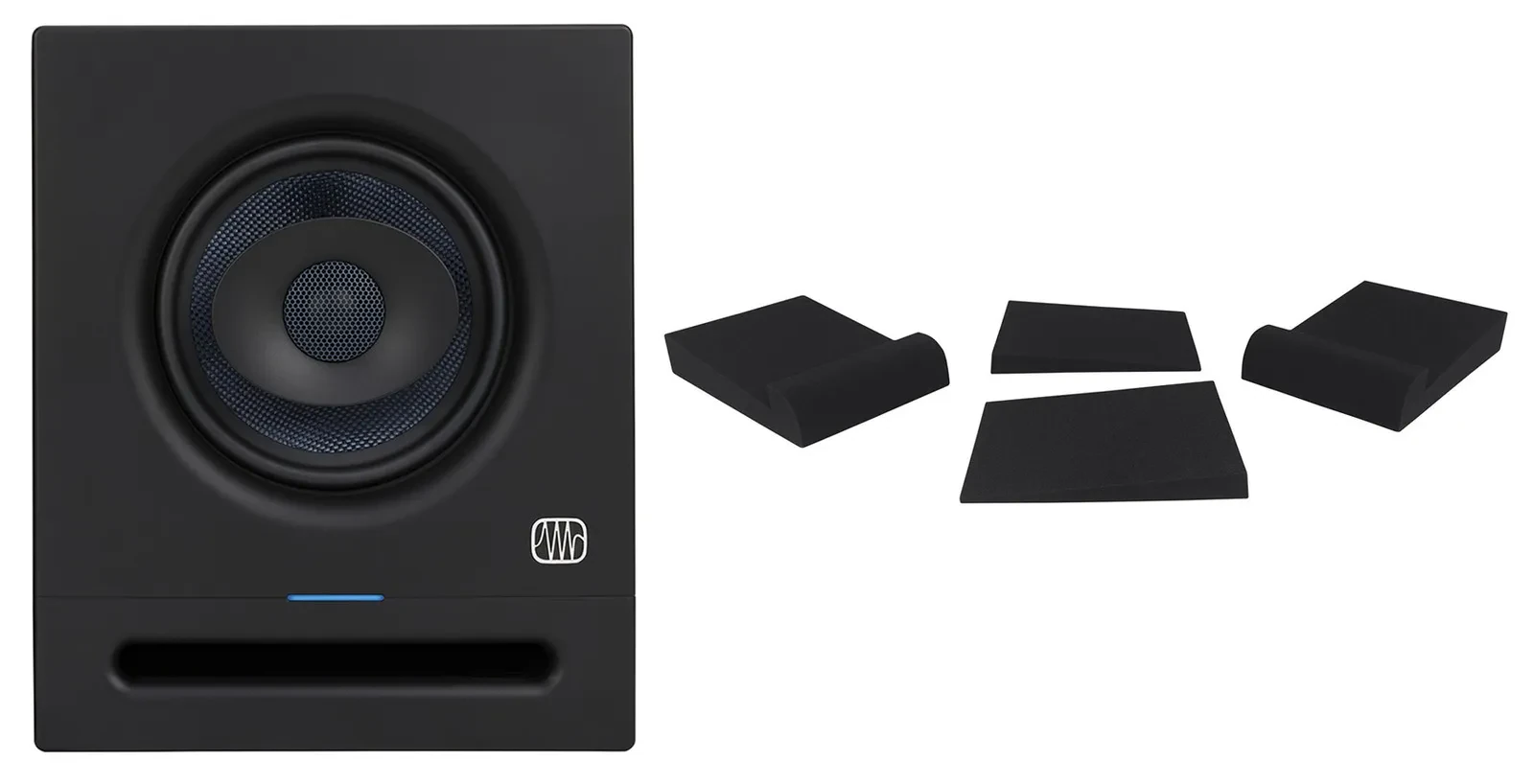 Студийный монитор PreSonus Eris Pro 6 6", активный, 2‑полосный (набор, пара) с изоляционными подставками