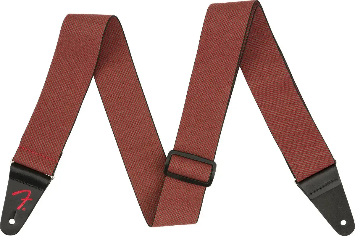 Ремень для гитары Fender Weighless Festive Tweed Strap, Green/Red