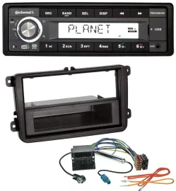 Continental USB 1DIN AUX DAB MP3 Autoradio für VW Sharan ab 10 Tiguan ab 07 Tour