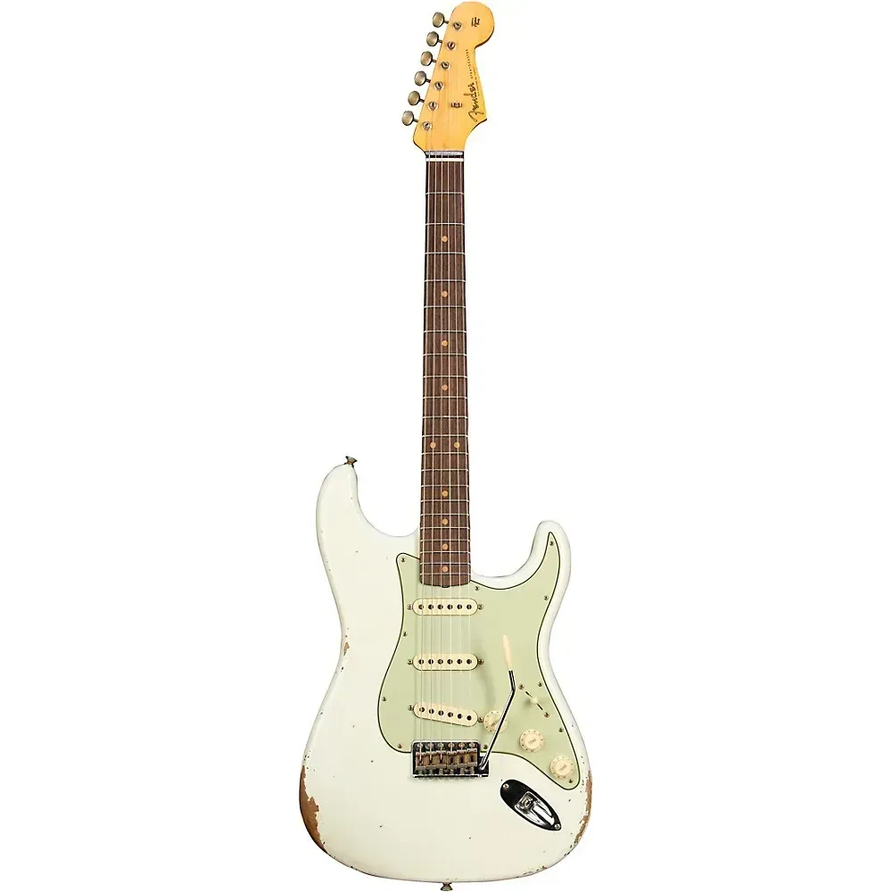 Электрогитара Fender Custom Shop Time Machine 1962 Stratocaster Relic Aged Olympic White
