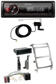 Автомагнитола для Hyundai ix55 (2009-2012) Pioneer 1DIN, MP3, DAB, USB, AUX, серебристая