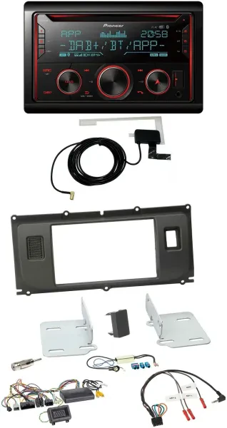 Pioneer 2DIN Lenkrad DAB USB CD Bluetooth Autoradio für Land Rover Evoque Blinds