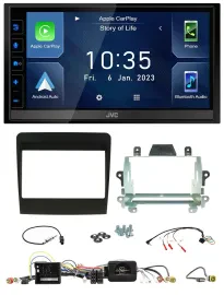 JVC DAB Bluetooth Lenkrad USB 2DIN Autoradio für Porsche 911 2011-2017 991