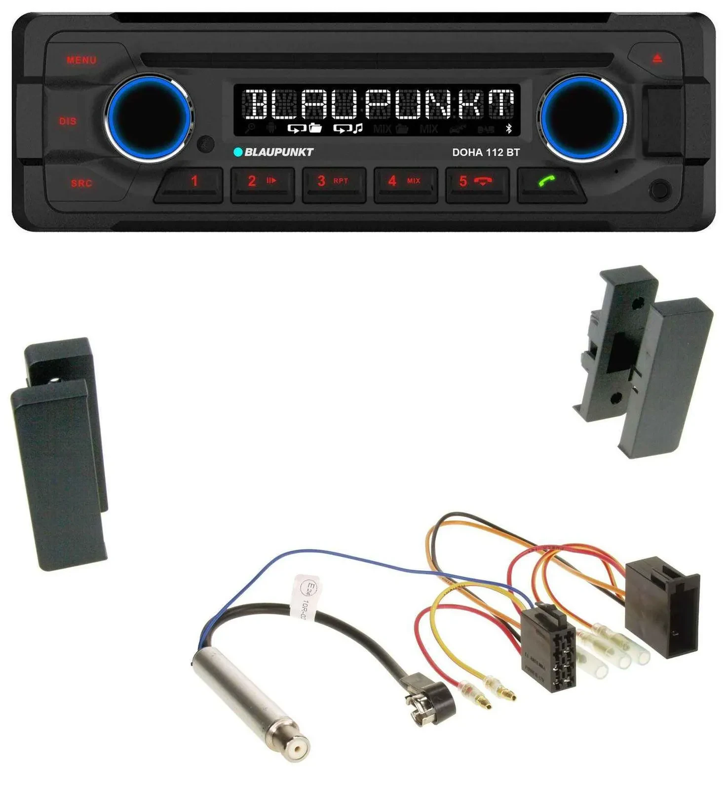 Автомагнитола для Seat Leon/Toledo (1998–2006) Blaupunkt CD/MP3, Bluetooth, USB, AUX