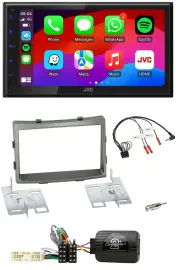 JVC Bluetooth USB Lenkrad 2DIN DAB Autoradio für SSangYong Rodius ab 2013