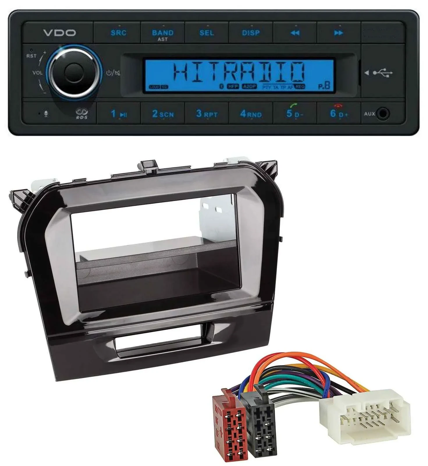 VDO AUX Bluetooth USB MP3 Autoradio für Suzuki Vitara (ab 2015)