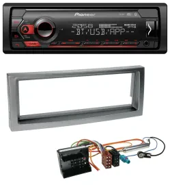 Автомагнитола Pioneer MP3 USB DAB Bluetooth для Citroen C5 / Peugeot 407 (с 2004), серый