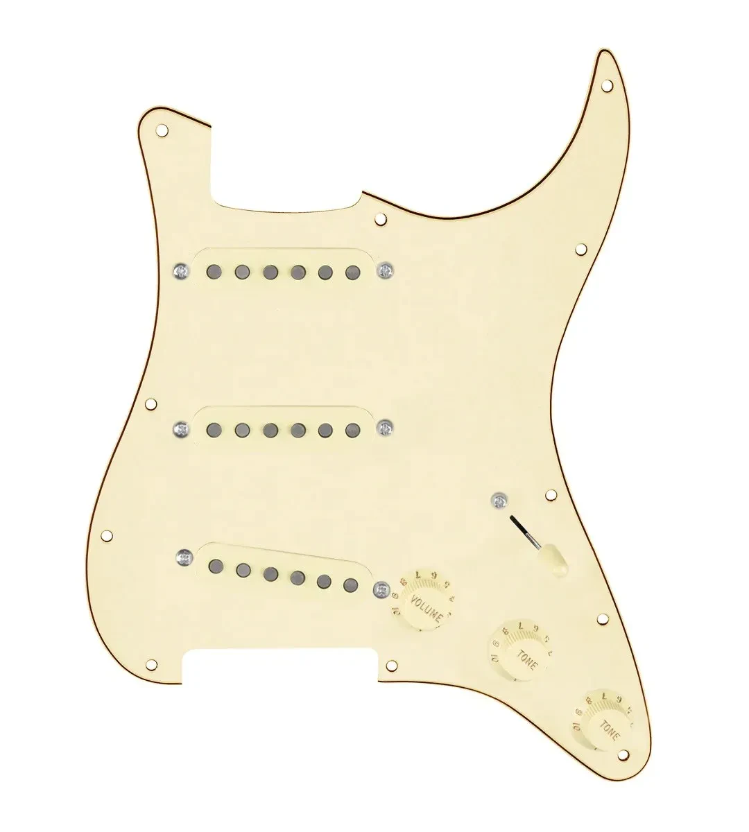 920D Custom Texas Vintage Loaded Pickguard for Strat With Aged White Pickups,...