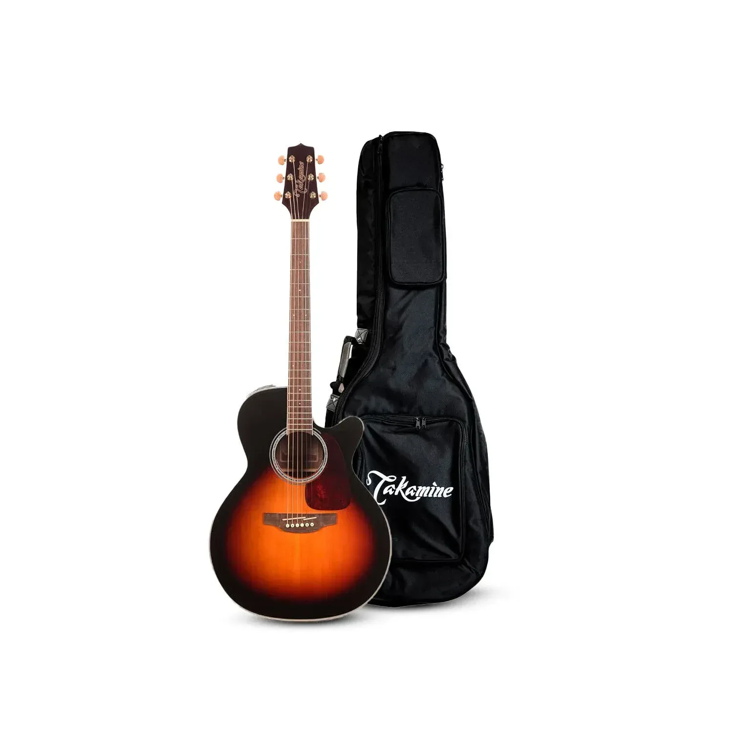Takamine GN71CE NAT NEX Cutaway Gloss Sunburst Acoustic Electric Guitar Bundle