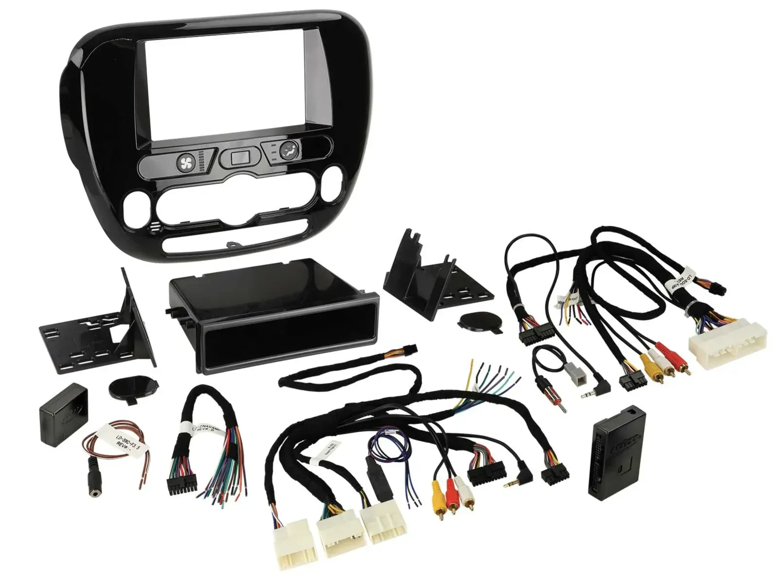 Einbauset Lenkradadapter Doppel DIN Autoradio für Kia Soul ab 2014 Klima