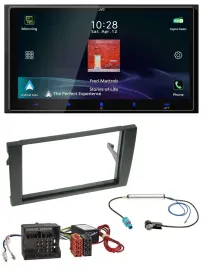JVC USB Bluetooth 2DIN DAB MP3 Autoradio für Audi A4 B7 04-08 Aktivsystem MOST Q