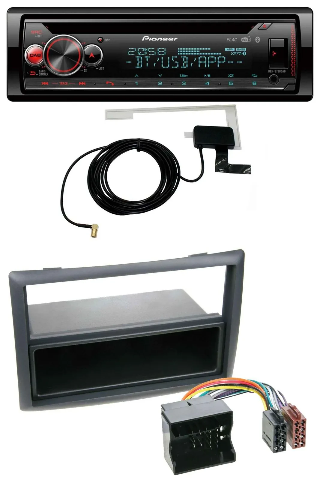 Автомагнитола Pioneer DAB, CD, MP3, USB, Bluetooth для Renault Megane (2009–2010)