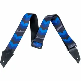 Ремень для гитары Jackson Strap with Double V Pattern Black/Blue