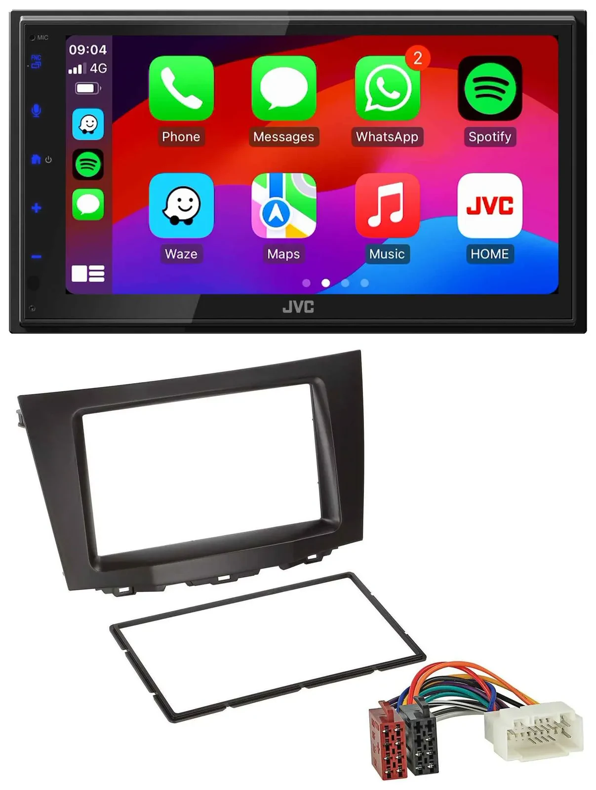 JVC Bluetooth 2DIN MP3 DAB USB Autoradio für Suzuki Kizashi (ab 2009)