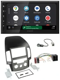 Автомагнитола для Hyundai i30 (с 2008) Kenwood 2DIN DAB, Bluetooth, USB, MP3