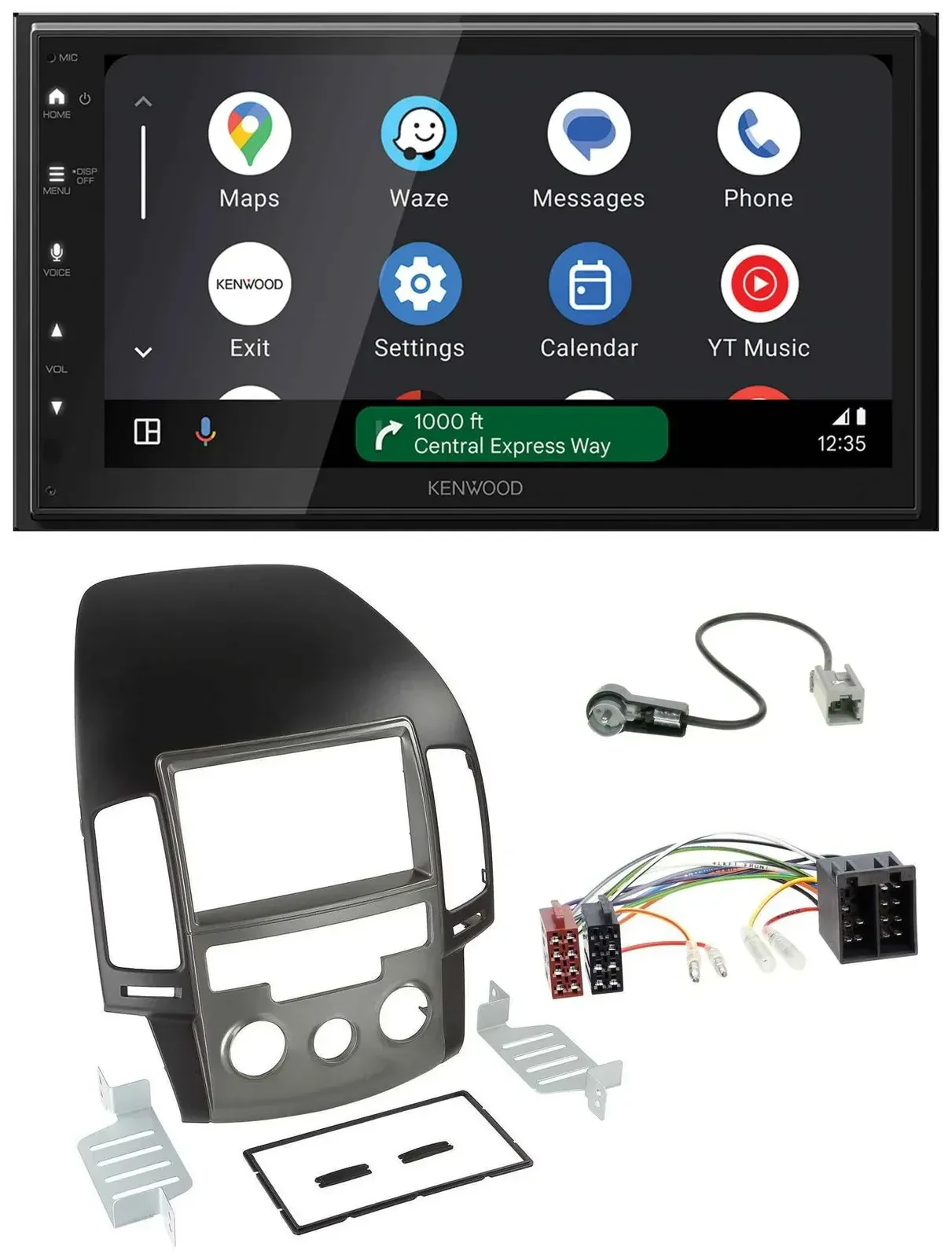 Автомагнитола для Hyundai i30 (с 2008) Kenwood 2DIN DAB, Bluetooth, USB, MP3