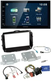 Kenwood 2DIN Bluetooth Lenkrad USB DAB Autoradio für Alfa Giulietta ISO 2013-202