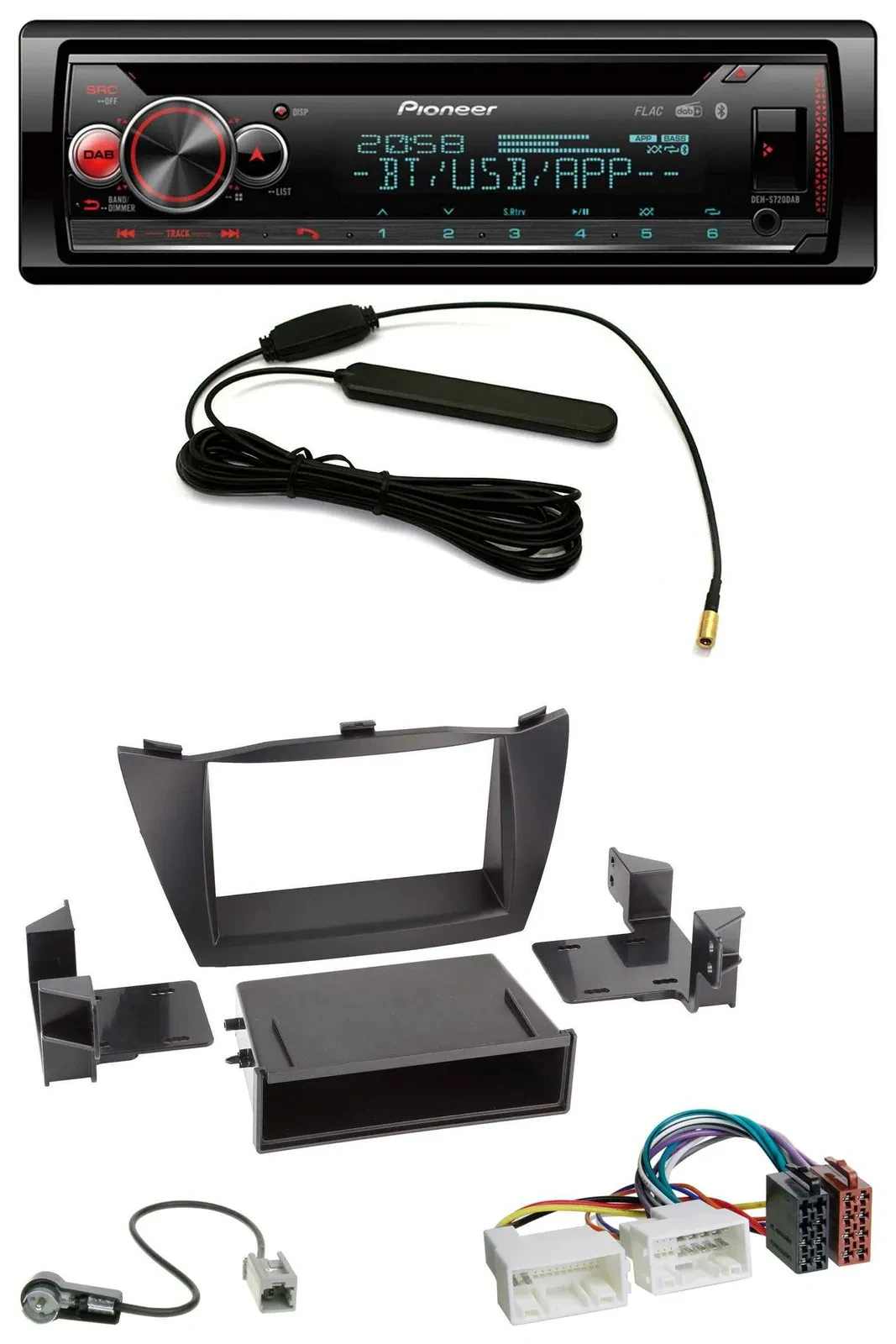 Автомагнитола для Hyundai ix35 (2010–2013) Pioneer USB, DAB, Bluetooth, CD, MP3