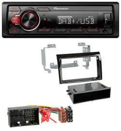 Pioneer MP3 1DIN DAB USB AUX Autoradio für Citroen Jumper Fiat Ducato 14-21 pian