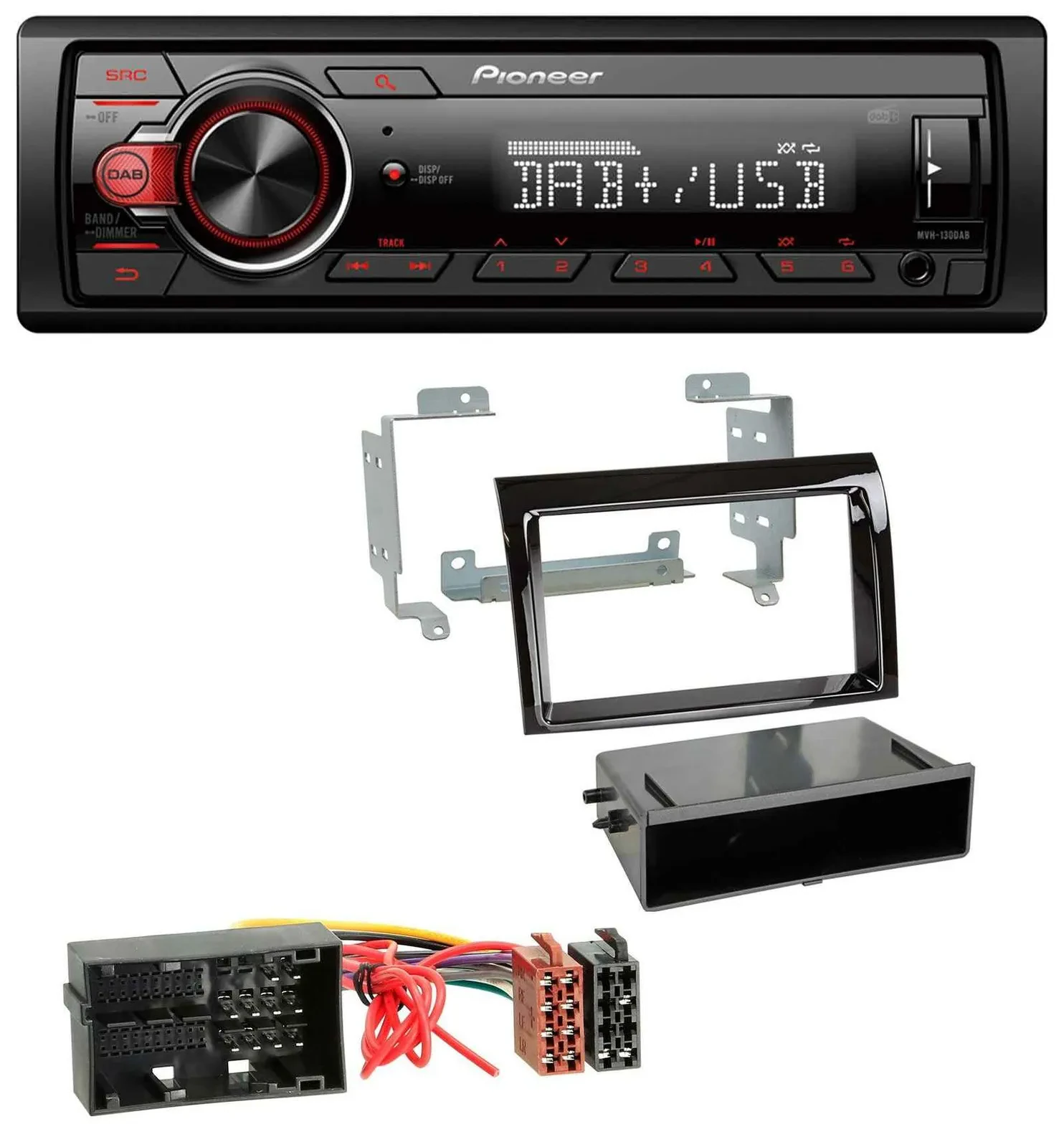 Pioneer MP3 1DIN DAB USB AUX Autoradio für Citroen Jumper Fiat Ducato 14-21 pian