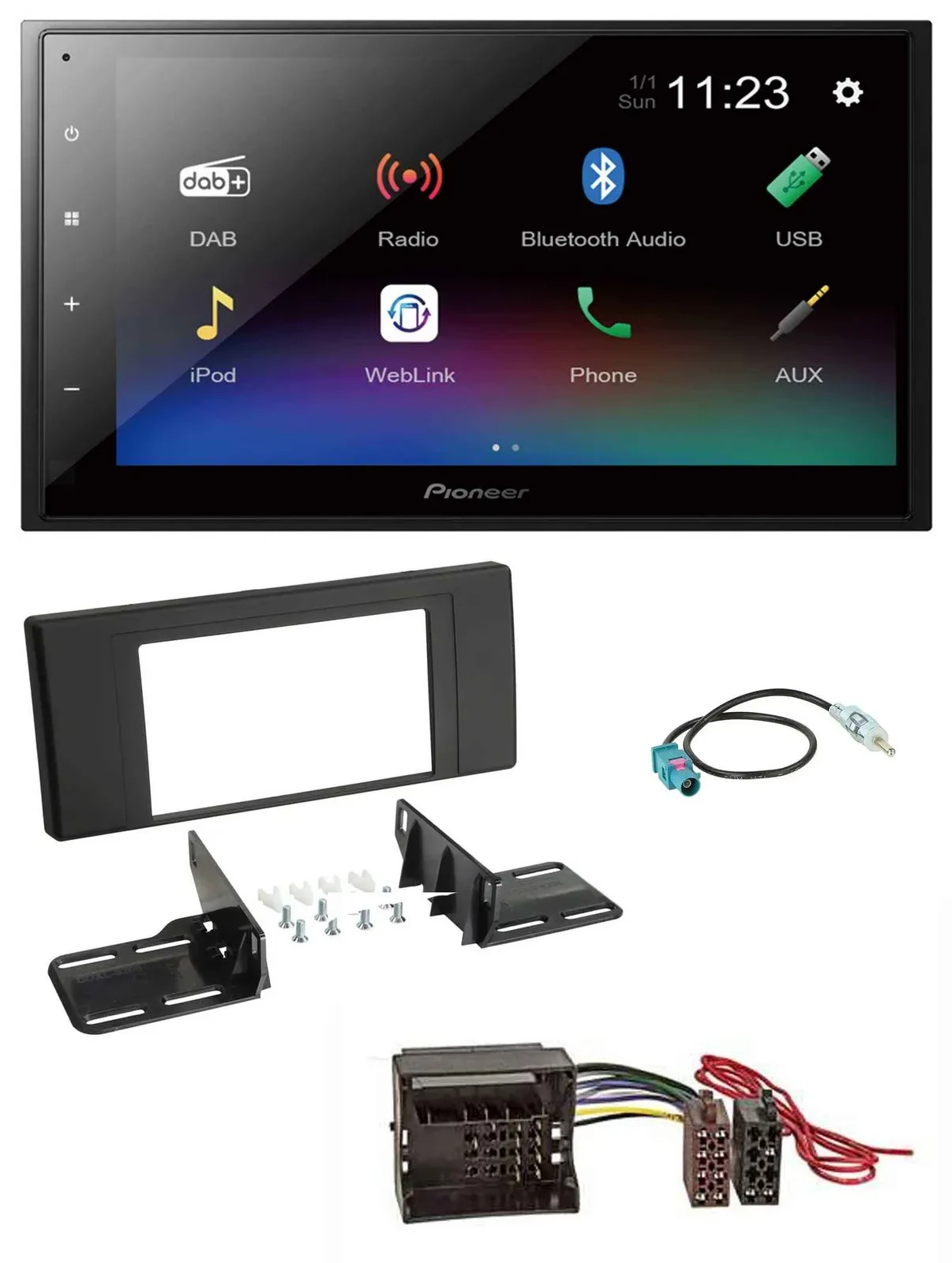 Pioneer USB Bluetooth DAB 2DIN MP3 Autoradio für Land Rover Range Rover Vogue L3