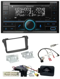 Kenwood CD 2DIN DAB USB Lenkrad Bluetooth Autoradio für Hyundai i40 VF ab 16 sch
