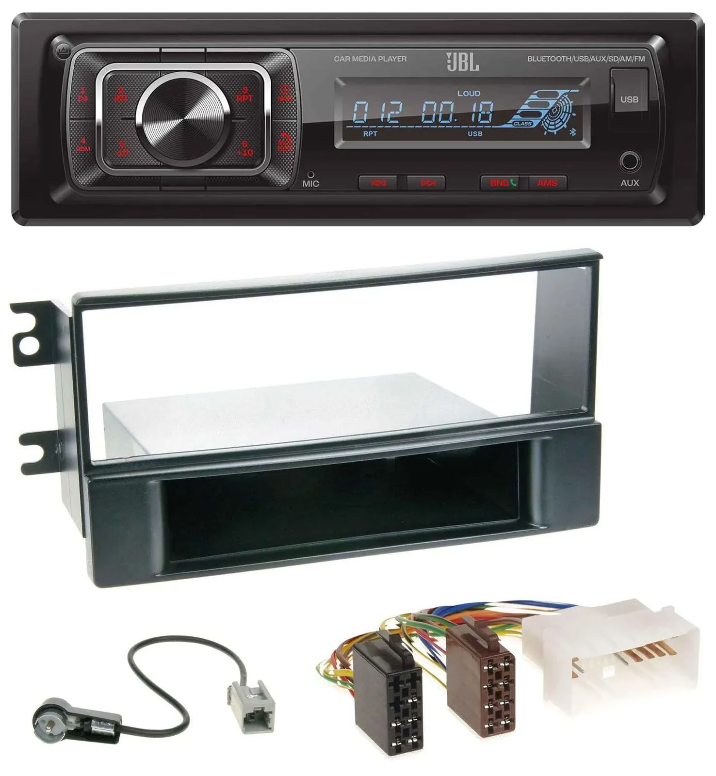 JBL SD AUX MP3 USB Bluetooth Autoradio für Kia Sportage II (2008-2010)