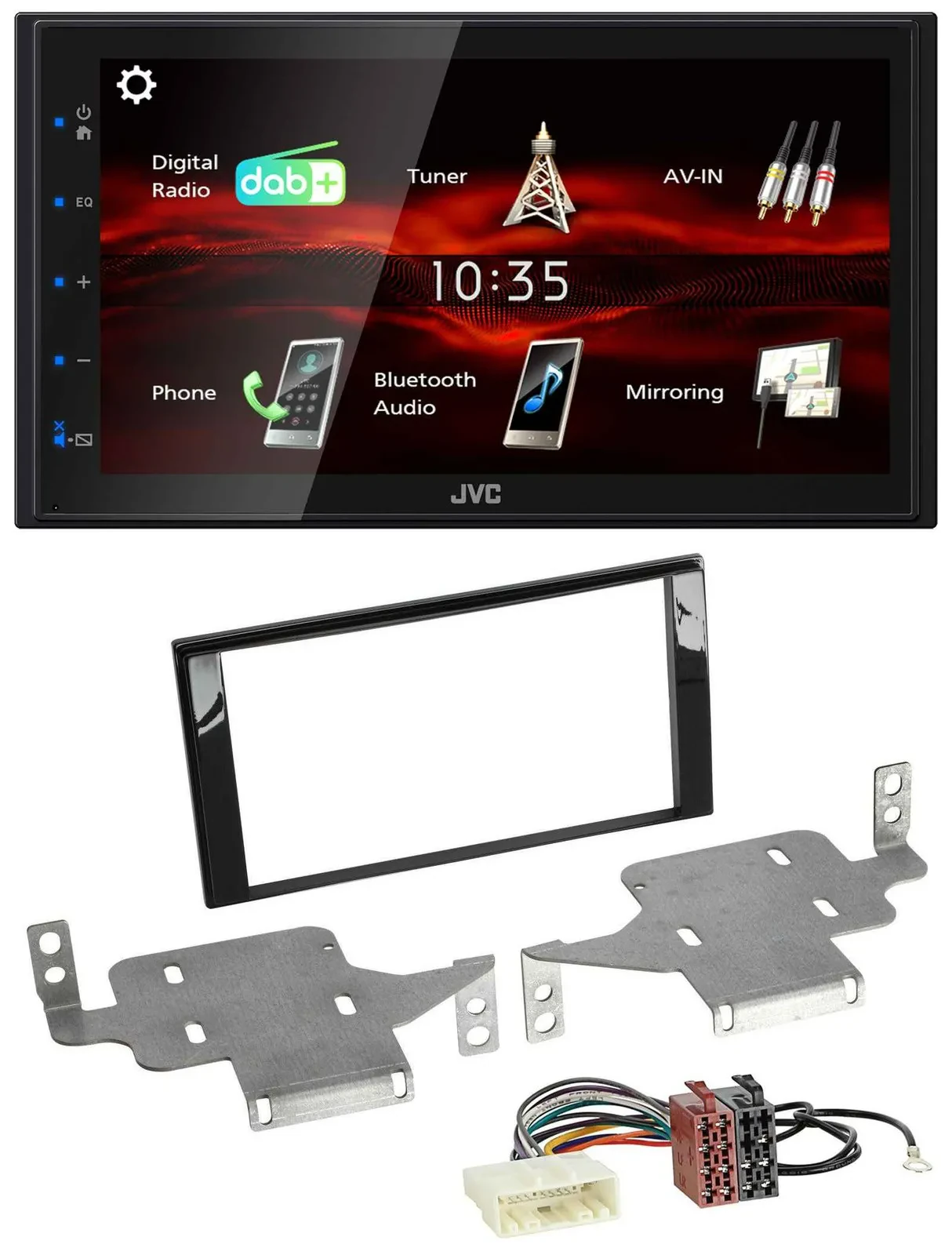 JVC USB Bluetooth MP3 DAB 2DIN Autoradio für Nissan Juke (ab 2014)
