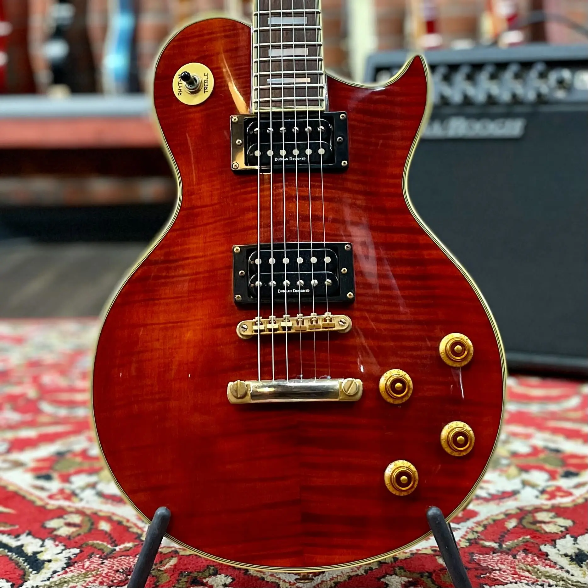 Электрогитара Aria Pro II Les Paul PE DLX НН Red Korea 2000s
