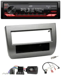 JVC Bluetooth USB DAB Lenkrad Autoradio für Lancia Y 843 05-11 dunkelsilbermetal