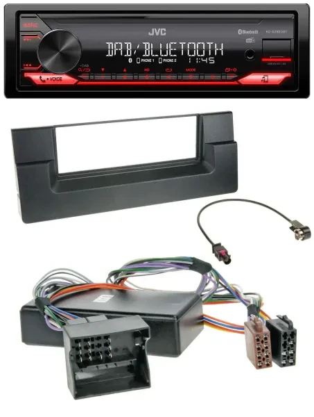 JVC Bluetooth USB DAB MP3 Autoradio für BMW X5 E53 5er E39 Aktivsystem Quadlock