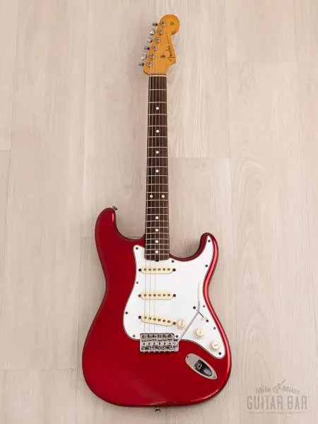 Электрогитара Fender Stratocaster 1962 Vintage Reissue JV ST62-65 SSS Candy Apple Red w/gigbag Japan 1983