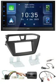 JVC DAB Bluetooth Lenkrad USB 2DIN Autoradio für Hyundai i20 ab 2015 ohne Sounds