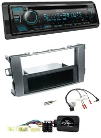 Kenwood Bluetooth USB CD Lenkrad DAB Autoradio für Toyota Avensis Typ T25 ab 200