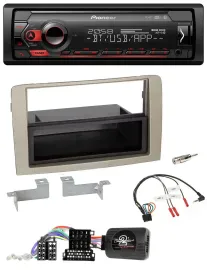 Pioneer Lenkrad USB DAB Bluetooth Autoradio für Lancia Musa 2004-2012