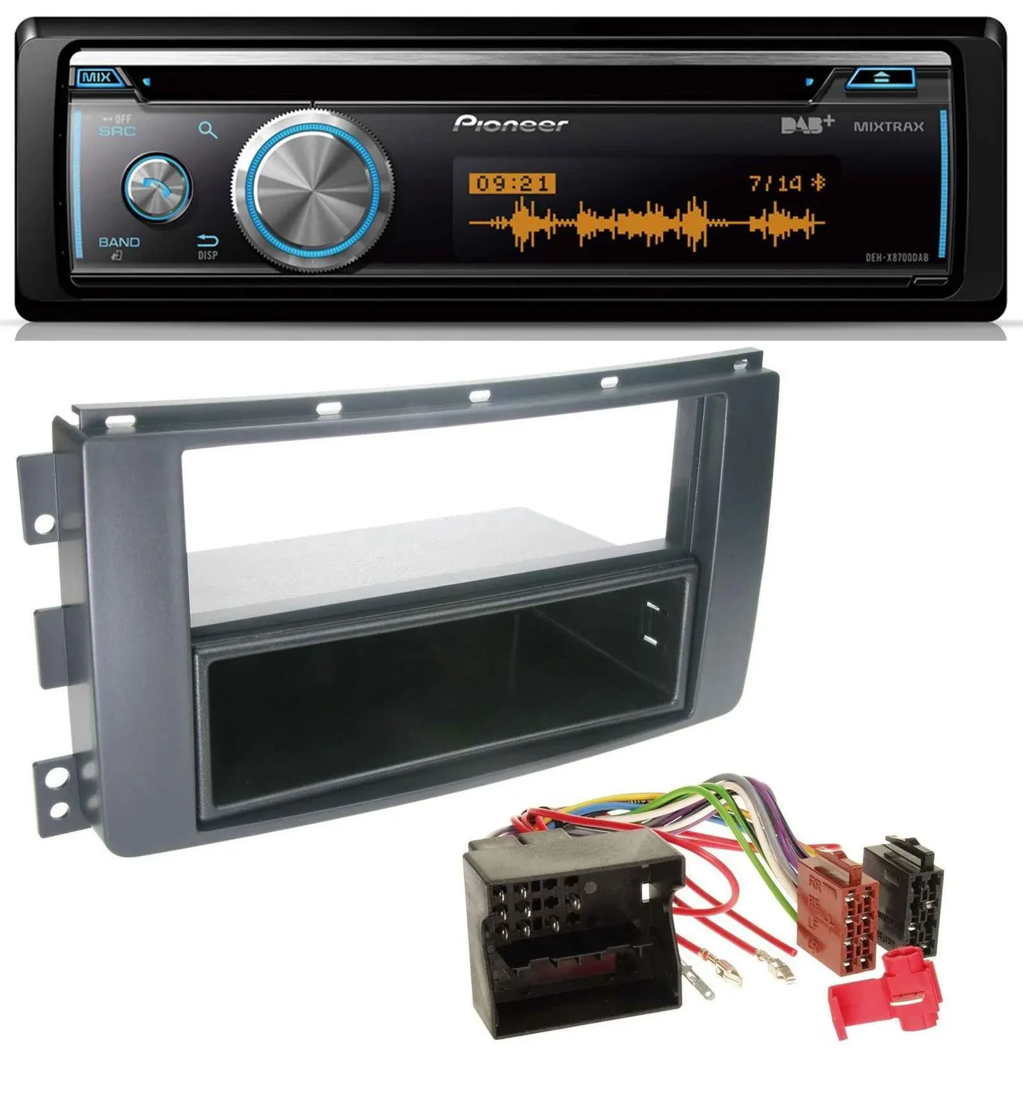 Pioneer MP3 DAB USB CD Bluetooth Autoradio für Smart ForTwo 451 ForFour 454 Quad