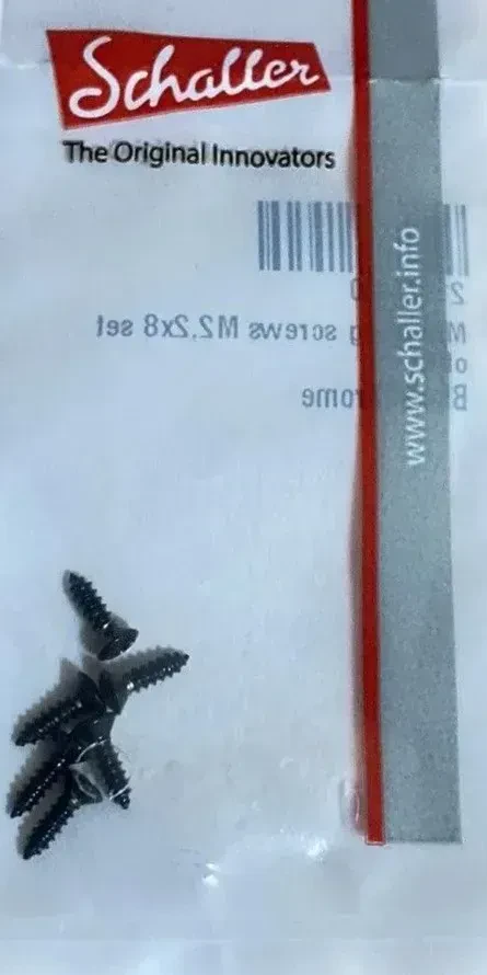 Саморез для электрогитары Schaller 21100400 GrandTune Black Chrome (6 штук)