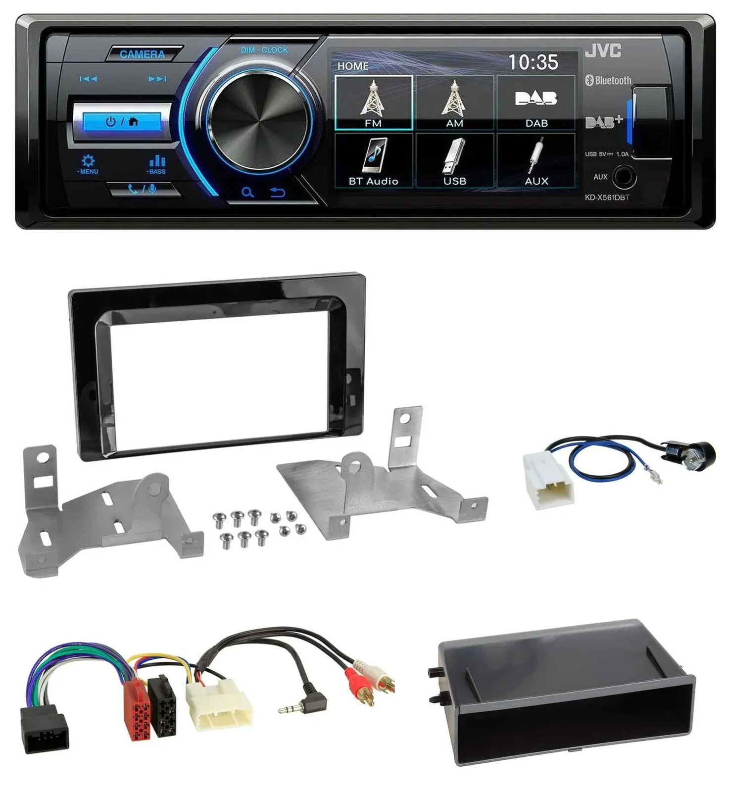 JVC Bluetooth MP3 USB DAB Autoradio für Toyota Aygo (AB7, ab 2022)